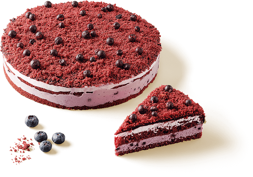 Blueberry Red Velvet Cake